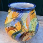 Vaso policromático-  diam 15cm
