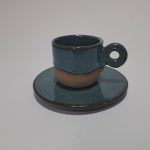Conjunto chávena café ( grês)